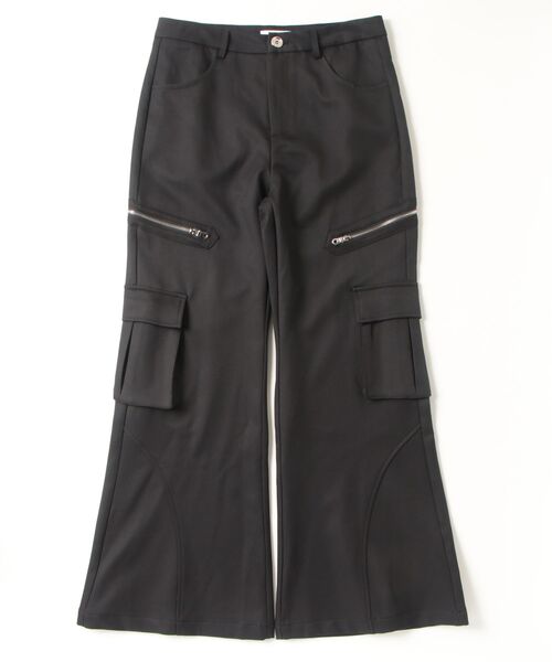 BLANK HOTEL(ブランクホテル)の「Side Zip Flare Cargo Pants / サイドジップフレアカーゴパンツ(カーゴパンツ・メンズ・ブラック・S/M/L)」の17枚目の写真