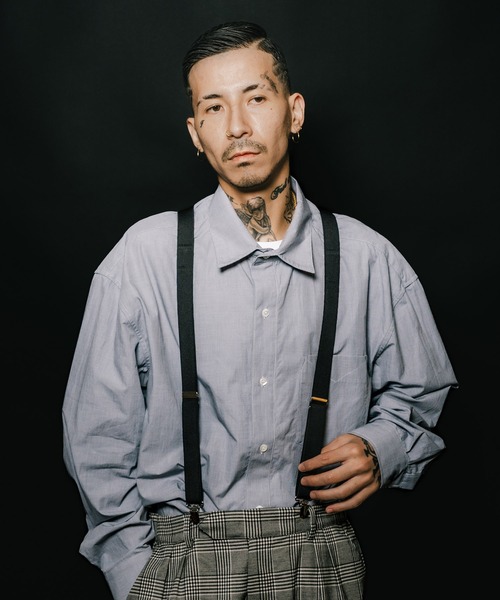 Subciety（サブサエティ）の「Paisley leather suspenders