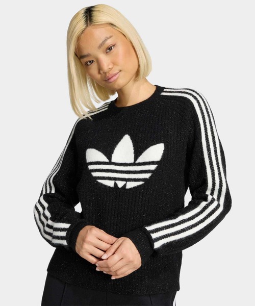 アディダス オリジナルス ニット クルーネック スウェット