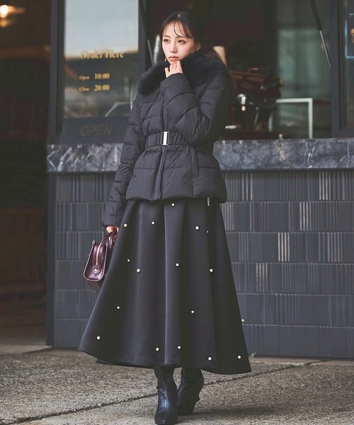 パール付サテンスカート（スカート）｜SWINGLE（スウィングル）の