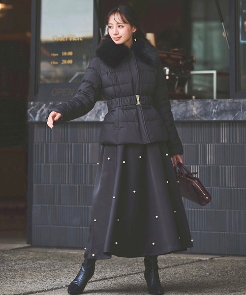 パール付サテンスカート（スカート）｜SWINGLE（スウィングル）の