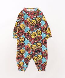 ヒスミニ ロンパース パンダ フェイス ヒスミニ ロンパース パンダ フェイス