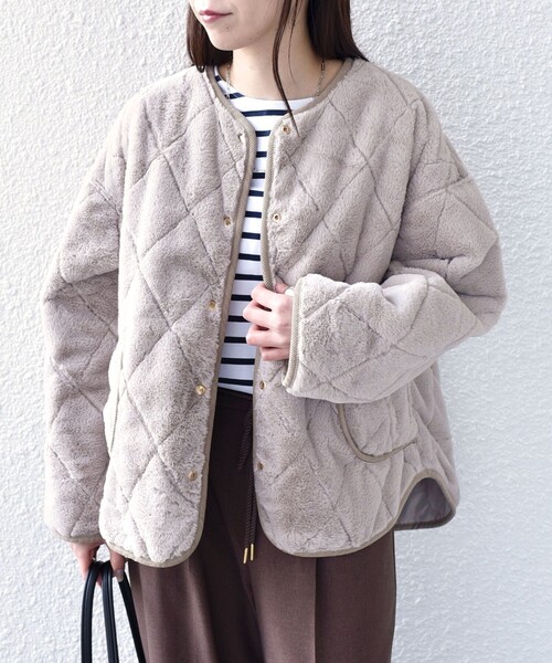 SHIPS Colors:リバーシブル キルティング コート◇（その他アウター