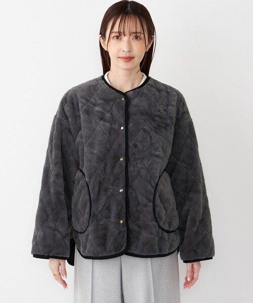 SHIPS Colors:リバーシブル キルティング コート◇（その他アウター