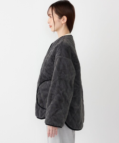 SHIPS Colors:リバーシブル キルティング コート◇（その他アウター