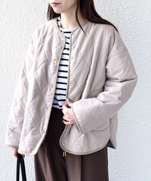 SHIPS Colors:リバーシブル キルティング コート◇（その他アウター