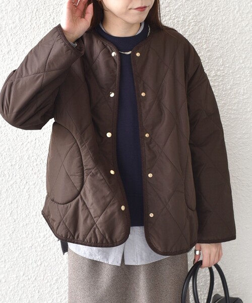 SHIPS Colors:リバーシブル キルティング コート◇（その他アウター