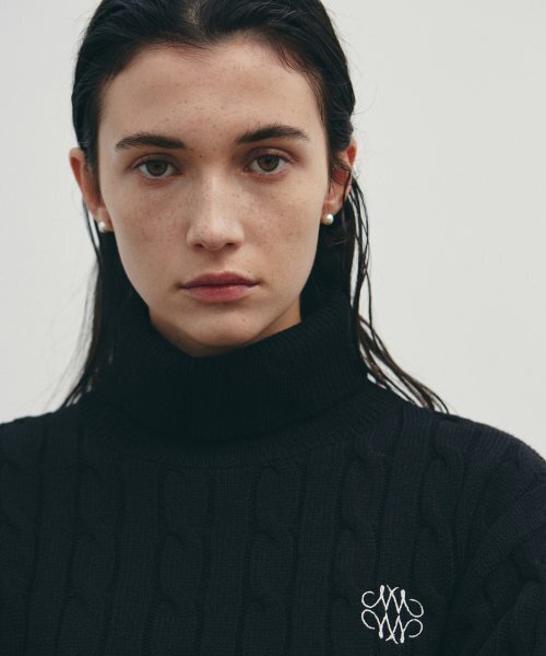 NICK&NICOLE（ニックアンドニコール）の「NICOLE TURTLENECK TWIST KNIT_BLACK（ニット/セーター・レディース・その他・FREE）」の2枚目の写真