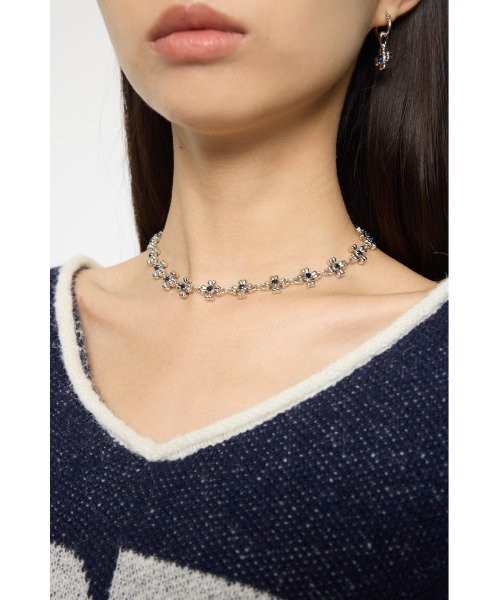 MOUSSY（マウジー）の「FLORAL BEADS ネックレス（ネックレス・レディース・シルバー/ゴールド・FREE）」の8枚目の写真