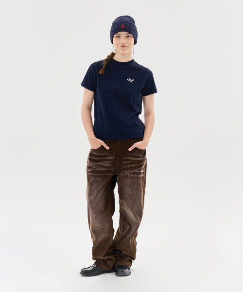 AECA(エイカ)の「AECA SIGNATURE TEE-NAVY(Tシャツ/カットソー・レディース・その他・MEDIUM/LARGE/X-LARGE/W)」の8枚目の写真