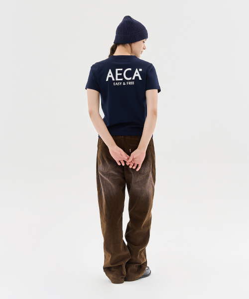 AECA(エイカ)の「AECA SIGNATURE TEE-NAVY(Tシャツ/カットソー・レディース・その他・MEDIUM/LARGE/X-LARGE/W)」の9枚目の写真