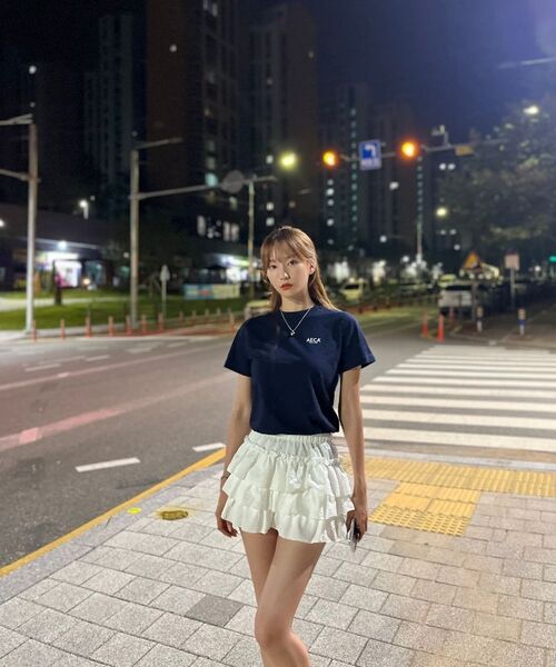 AECA(エイカ)の「AECA SIGNATURE TEE-NAVY(Tシャツ/カットソー・レディース・その他・MEDIUM/LARGE/X-LARGE/W)」の20枚目の写真