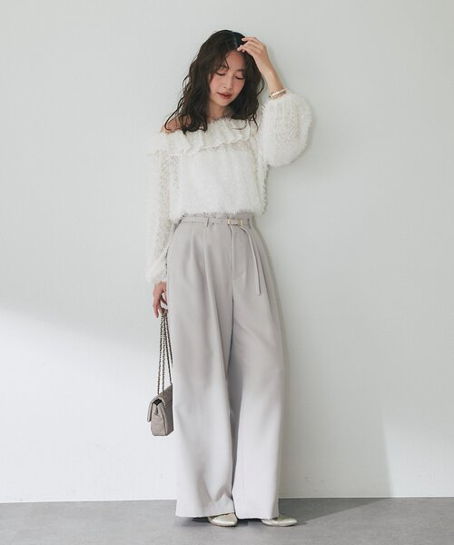 セール】ベルト付きワイドパンツ（その他パンツ）｜La boutique BonBon