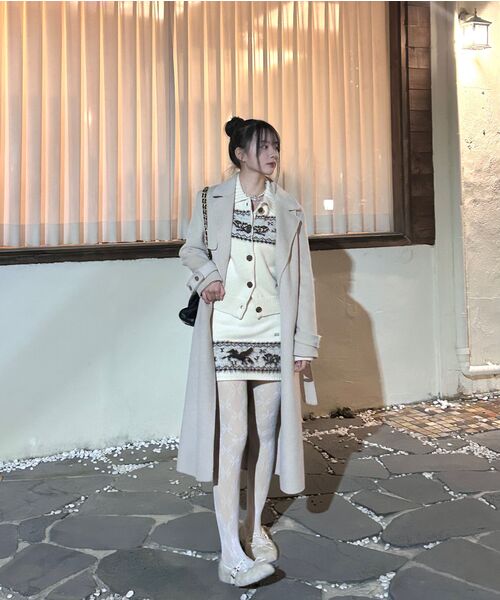 Kijun(キジュン)の「Nordic Knit Cardigan Ivory(カーディガン/ボレロ・レディース・その他・MEDIUM/SMALL)」の2枚目の写真