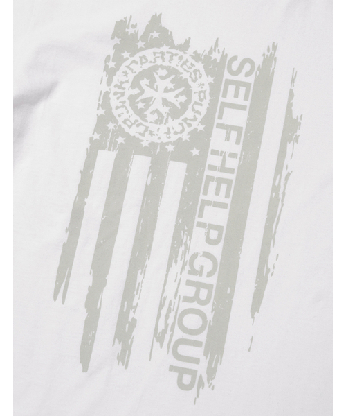 PUNCH DRUNK PARTIES(パンチドランクパーティーズ)の「Parties Flag Tee (WHITE)(Tシャツ/カットソー・レディース・その他・2/3/1)」の4枚目の写真