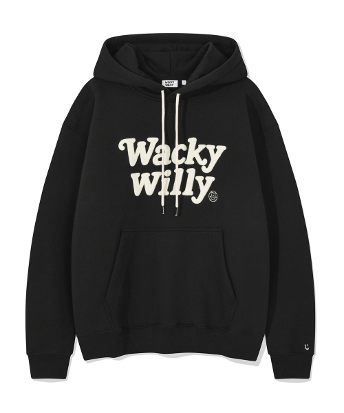 Wacky WiLLy(ワッキーウィリー)の「タイポブークル起毛フードブラック(パーカー・レディース・その他・SMALL/MEDIUM/LARGE/X-LARGE)」の1枚目の写真