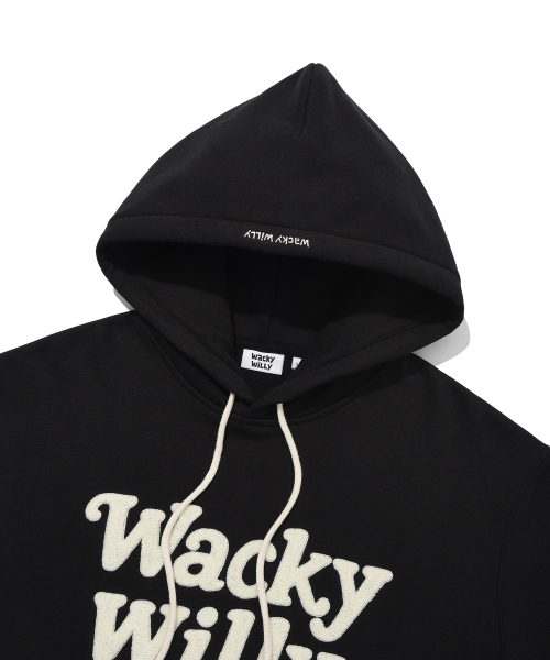 Wacky WiLLy(ワッキーウィリー)の「タイポブークル起毛フードブラック(パーカー・レディース・その他・SMALL/MEDIUM/LARGE/X-LARGE)」の4枚目の写真