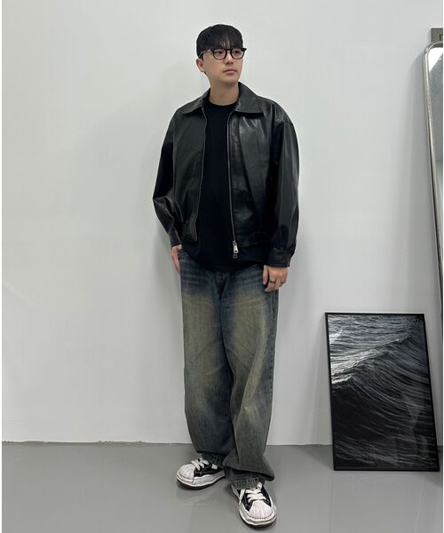 VTWO(ブイツー)の「8272 ウォッシュドレザーシングルジャケット (ブラック)(ライダースジャケット・レディース・その他・MEDIUM/LARGE)」の3枚目の写真