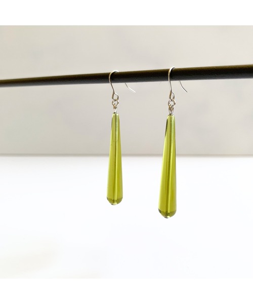 tone(トーン)の「【TOMEI LAB】ドロップ シンプル ピアス(MA)(ピアス(両耳用)・レディース・ブルー系その他/ライトオリーブ/その他・FREE)」の6枚目の写真