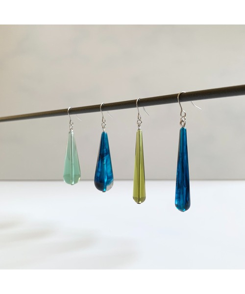 tone(トーン)の「【TOMEI LAB】ドロップ シンプル ピアス(MA)(ピアス(両耳用)・レディース・ブルー系その他/ライトオリーブ/その他・FREE)」の11枚目の写真