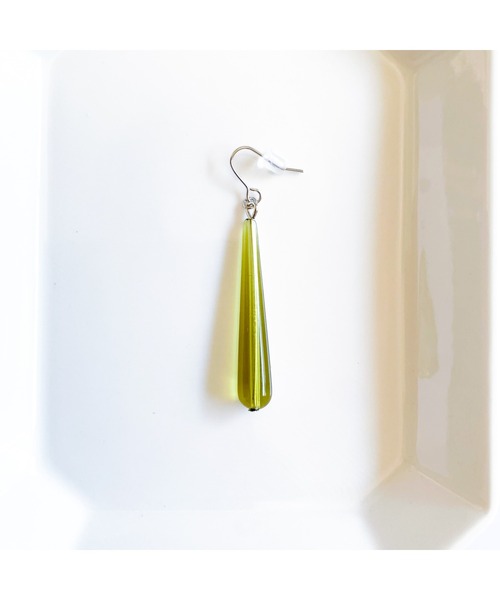 tone(トーン)の「【TOMEI LAB】ドロップ シンプル ピアス(MA)(ピアス(両耳用)・レディース・ブルー系その他/ライトオリーブ/その他・FREE)」の15枚目の写真