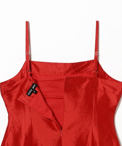 Sister Jane（シスタージェーン）の「sister jane / Quartet Taffeta Midi Dress（ワンピース・レディース・レッド・SMALL）」の9枚目の写真