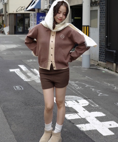 レイヤードニットカーディガン（カーディガン/ボレロ）｜jumelle