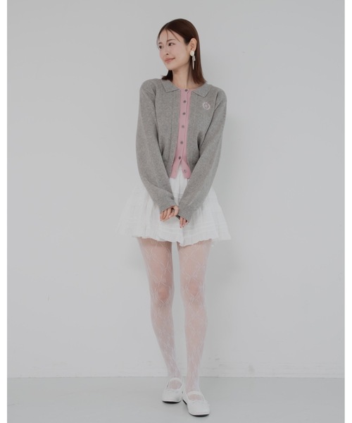 JUMELLE（ジュメロ）の「レイヤードニットカーディガン（カーディガン/ボレロ・レディース・ブラウン/レッド/グレー・FREE）」の17枚目の写真