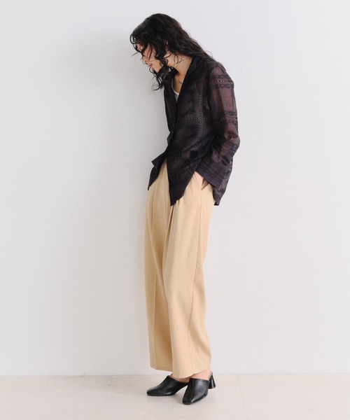 Shelly island（シェリーアイランド）の「【SETUP対応】定番タックパンツ（その他パンツ・レディース・ピンク/ネイビー/ベージュ・FREE）」の11枚目の写真