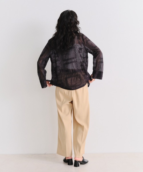 Shelly island（シェリーアイランド）の「【SETUP対応】定番タックパンツ（その他パンツ・レディース・ピンク/ネイビー/ベージュ・FREE）」の12枚目の写真