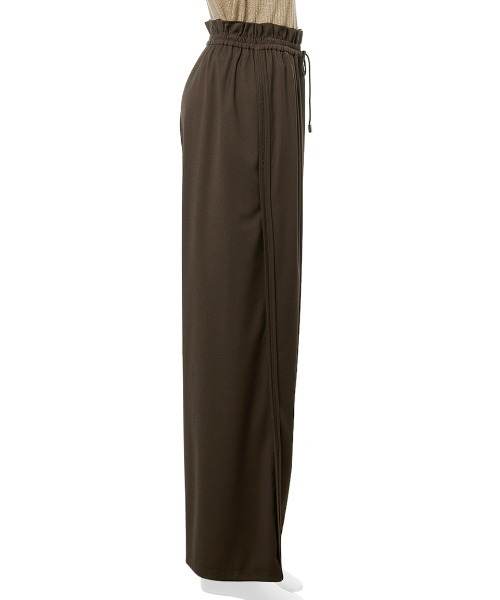 MIESROHE（ミースロエ）の「イージーケアタックギャザーパンツ（その他パンツ・レディース・チャコールグレー/ライトベージュ/ブラウン・0/1）」の4枚目の写真