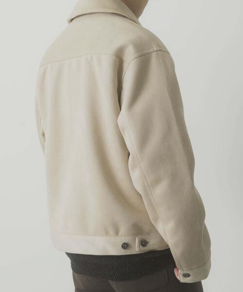 ITEMS URBANRESEARCH（アイテムズ アーバンリサーチ）の「F.S. プリーテッドジャケット（カバーオール・メンズ・ブラック/ベージュ/ダークブラウン・MEDIUM/LARGE）」の8枚目の写真