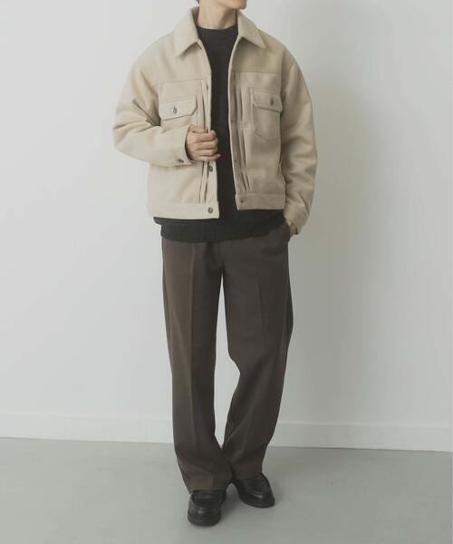 ITEMS URBANRESEARCH（アイテムズ アーバンリサーチ）の「F.S. プリーテッドジャケット（カバーオール・メンズ・ブラック/ベージュ/ダークブラウン・MEDIUM/LARGE）」の9枚目の写真