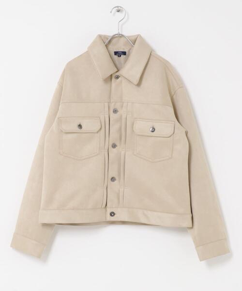 ITEMS URBANRESEARCH（アイテムズ アーバンリサーチ）の「F.S. プリーテッドジャケット（カバーオール・メンズ・ブラック/ベージュ/ダークブラウン・MEDIUM/LARGE）」の10枚目の写真