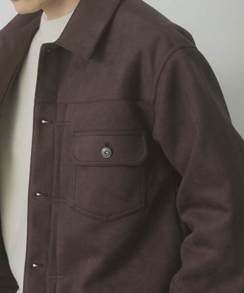 ITEMS URBANRESEARCH（アイテムズ アーバンリサーチ）の「F.S. プリーテッドジャケット（カバーオール・メンズ・ブラック/ベージュ/ダークブラウン・MEDIUM/LARGE）」の12枚目の写真