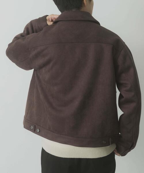 ITEMS URBANRESEARCH（アイテムズ アーバンリサーチ）の「F.S. プリーテッドジャケット（カバーオール・メンズ・ブラック/ベージュ/ダークブラウン・MEDIUM/LARGE）」の15枚目の写真