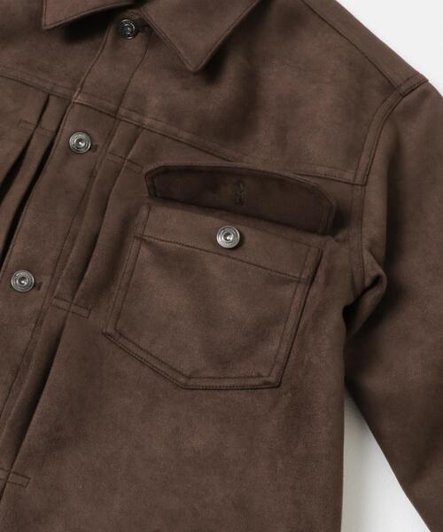 ITEMS URBANRESEARCH（アイテムズ アーバンリサーチ）の「F.S. プリーテッドジャケット（カバーオール・メンズ・ブラック/ベージュ/ダークブラウン・MEDIUM/LARGE）」の18枚目の写真