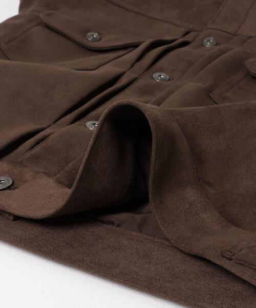 ITEMS URBANRESEARCH（アイテムズ アーバンリサーチ）の「F.S. プリーテッドジャケット（カバーオール・メンズ・ブラック/ベージュ/ダークブラウン・MEDIUM/LARGE）」の22枚目の写真