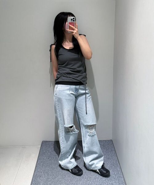 INSILENCE WOMEN(インサイレンスウーマン)の「WスピマコットンUネックスリーブレス BLACK(Tシャツ/カットソー・レディース・その他・SMALL/MEDIUM)」の10枚目の写真