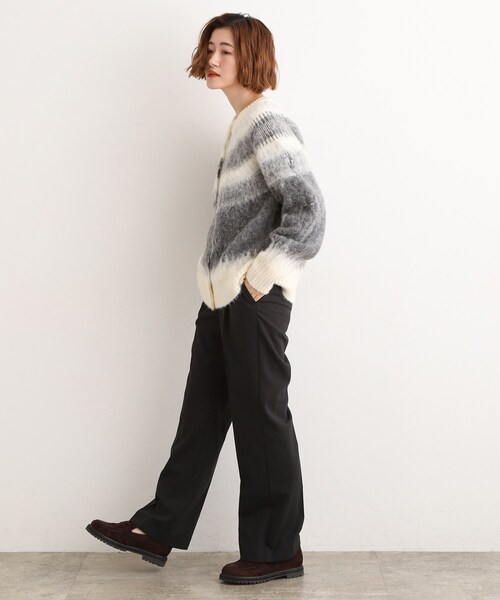 grove(グローブ)の「【あったか裏起毛】きれいも楽ちんも叶える、ストレッチストレートパンツ(その他パンツ・レディース・ブラック/ネイビー系2/カーキ・02/03/01/04/05)」の6枚目の写真