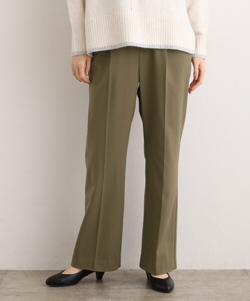 grove(グローブ)の「【あったか裏起毛】きれいも楽ちんも叶える、ストレッチストレートパンツ(その他パンツ・レディース・ブラック/ネイビー系2/カーキ・02/03/01/04/05)」の8枚目の写真