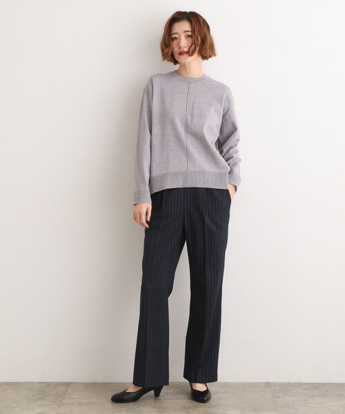 grove(グローブ)の「【あったか裏起毛】きれいも楽ちんも叶える、ストレッチストレートパンツ(その他パンツ・レディース・ブラック/ネイビー系2/カーキ・02/03/01/04/05)」の14枚目の写真