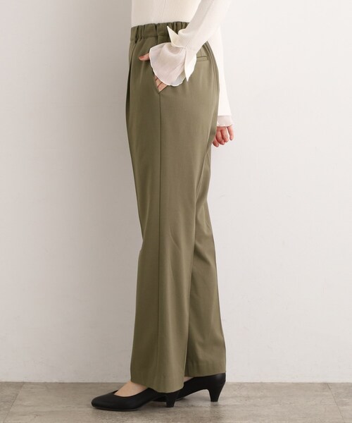 grove(グローブ)の「【あったか裏起毛】きれいも楽ちんも叶える、ストレッチストレートパンツ(その他パンツ・レディース・ブラック/ネイビー系2/カーキ・02/03/01/04/05)」の17枚目の写真