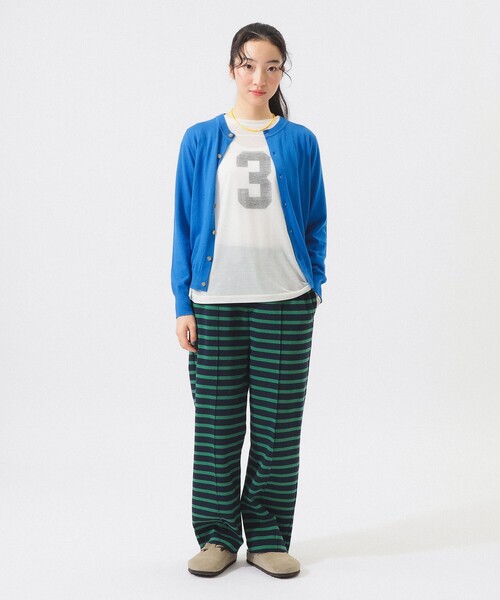 BEAMS BOY(ビームスボーイ)の「14ゲージ クルーネック カーディガン(カーディガン/ボレロ・レディース・ブルー/ブラック/ピンク/イエロー・0/1)」の20枚目の写真