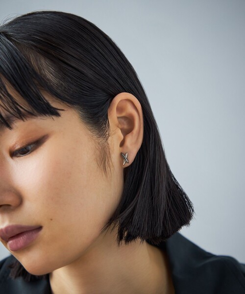 ピアス クロス コンビカラー（ピアス（両耳用））｜Jouete（ジュエッテ