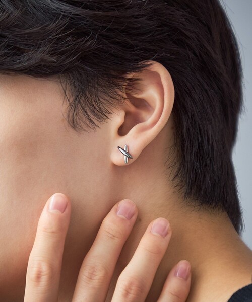 ピアス クロス コンビカラー（ピアス（両耳用））｜Jouete（ジュエッテ