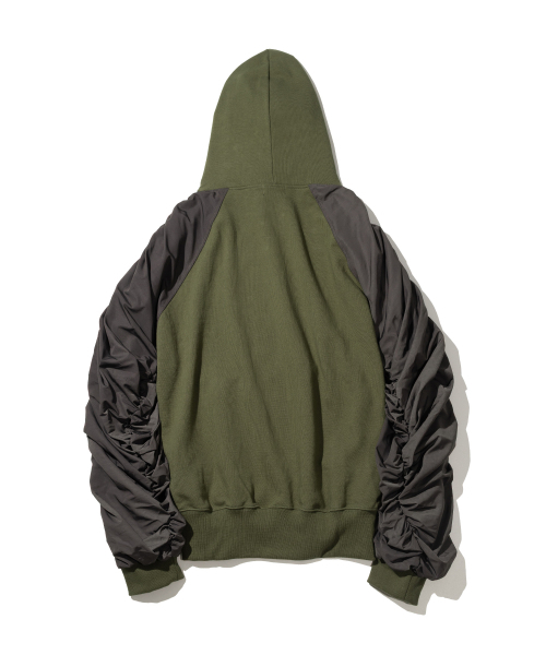 MASSNOUN（マスノウン）の「BELINE PUCKERING HOODIE MFHHD006-KK（パーカー・レディース・その他・LARGE/MEDIUM）」の2枚目の写真