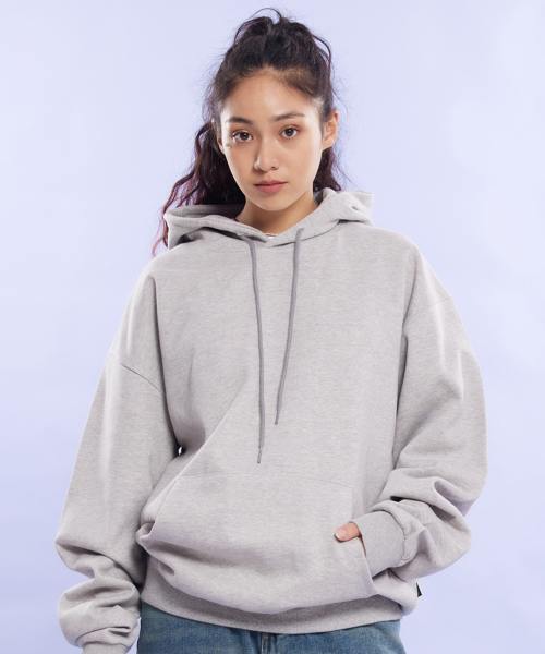 CREAM SODA LAB(クリームソーダラボ)の「ブランクオールシーズンフードグレー(パーカー・レディース・グレー・MEDIUM/LARGE/X-LARGE)」の1枚目の写真