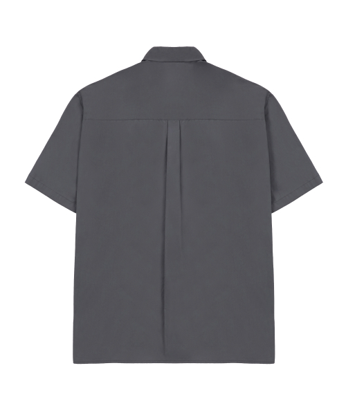 DRAW FIT（ドローフィット）の「ペーパーコットンアレックスハーフシャツ[D.GREY]（シャツ/ブラウス・メンズ・その他・MEDIUM/LARGE/X-LARGE）」の5枚目の写真