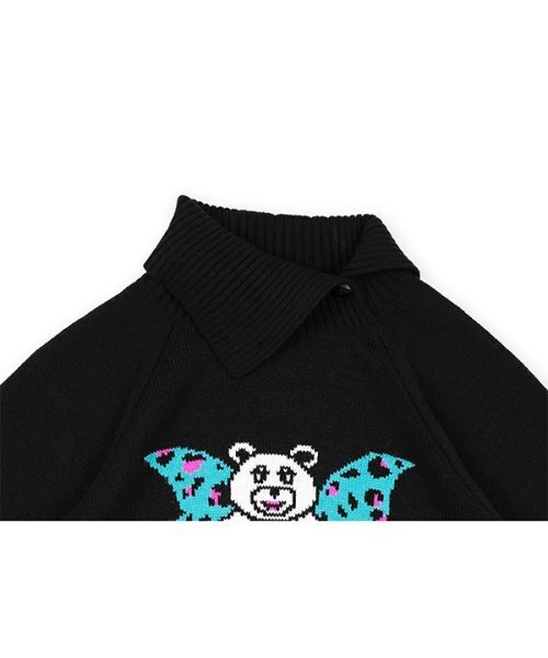 youthbath(ユースバース)の「WING BEAR KNIT WARMER SET_BLACK(ニット/セーター・レディース・その他・SMALL/MEDIUM)」の2枚目の写真